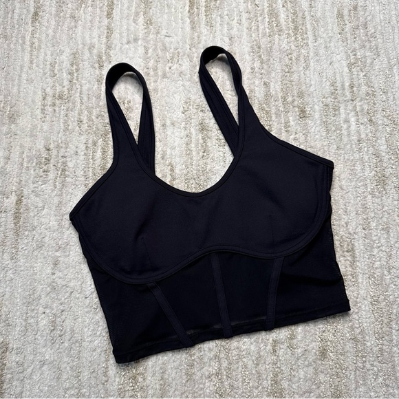 Alo Yoga Airbrush Mesh Corset Tank Top - Picture 2 of 3